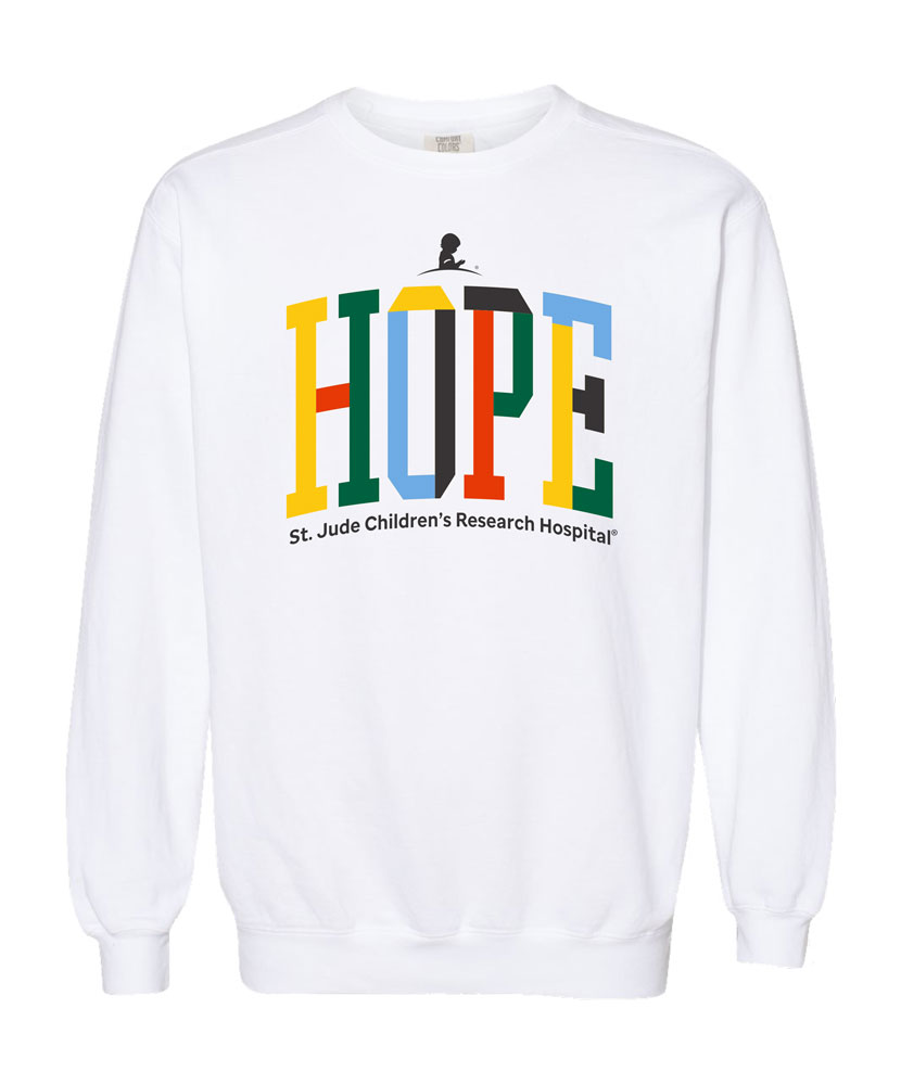 Geometric Hope Comfort Colors Garment Dyed Sweatshirt